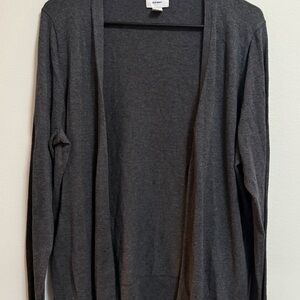 Old Navy Charcoal Open-Front Cardigan‎
